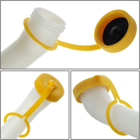 أسرة السيارات HO3014114 مصنع على طراز الخزان خزان زجاجة زجاجة فائض مع CAP متوافق مع Honda Civic SL 2.0L 2002-2005 ، Bare White in Saudi Arabia