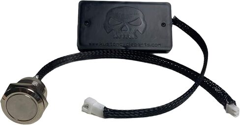 Kustom Cycle Parts Universal Garage Door Opener Remote Compatible With Harley Davidson Touring Models. Low Profile Button. Plug and Play. Made in the USA! (MyQ Only Black Button) in Saudi Arabia