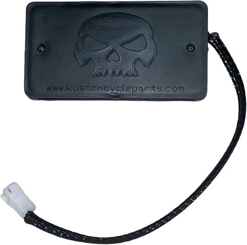 Kustom Cycle Parts Universal Garage Door Sealer عن بُعد متوافق مع نماذج Harley Davidson Touring. زر ملف تعريف منخفض. سد والتشغيل. صنع في الولايات المتحدة! (زر الأسود فقط) in Kuwait