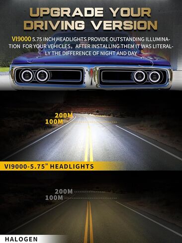 4PC 5 3/4'' led headlight 5.75 Led Headlight Round Anti-glare with DRL Turn Signal Projector led Headlights Compatible with Chevy etc Replacement 4000 4040 5506 H5006 H651 H466 in Kuwait