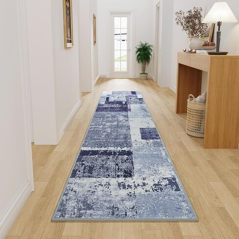 LOCHAS Rug for Living Room, Washable Soft Area Rugs for Bedroom 6x9, Abstract Carpet for Indoor Office Kids Dining Room Nursery Floor, Grey Geometric Vintage Home Decor, Non Slip, Pet Child Friendly in Kuwait