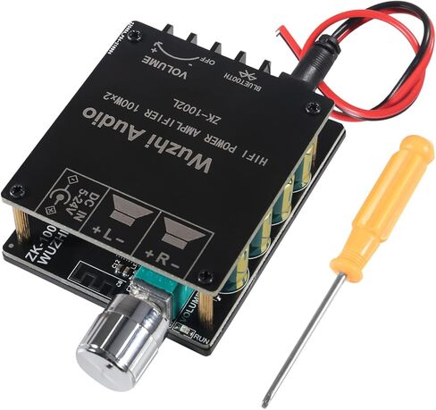 ZK-502H 50W+50W Bluetooth Amplifier Board TPA3116D2 Digital Power Amplifier Audio Amplifier Module Bluetooth 5.0 Dual Channel AMP with AUX/USB/Bluetooth/Flash Drive in Kuwait