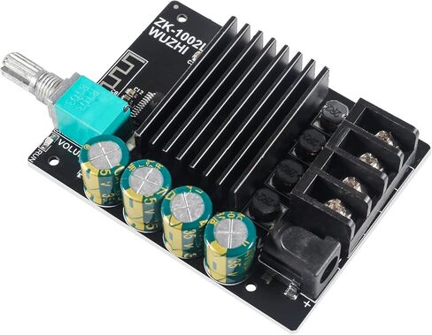 ZK-502H 50W+50W Bluetooth Amplifier Board TPA3116D2 Digital Power Amplifier Audio Amplifier Module Bluetooth 5.0 Dual Channel AMP with AUX/USB/Bluetooth/Flash Drive in Kuwait