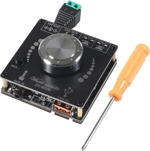 ZK-502H 50W+50W Bluetooth Amplifier Board TPA3116D2 Digital Power Amplifier Audio Amplifier Module Bluetooth 5.0 Dual Channel AMP with AUX/USB/Bluetooth/Flash Drive in Saudi Arabia