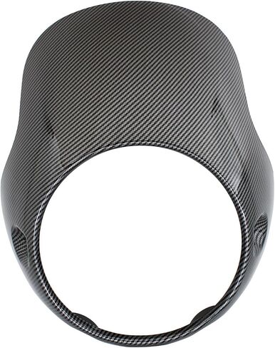 Royal Sun Carbon Fiber Headlight Fairing Cowl Guard Frame Mask Compatible with Triumph Bonneville T100 T120 Thruxton Thunderbird Sport Honda CB150 R18 Ducati Monster 7 inch headlights Model Size in Saudi Arabia