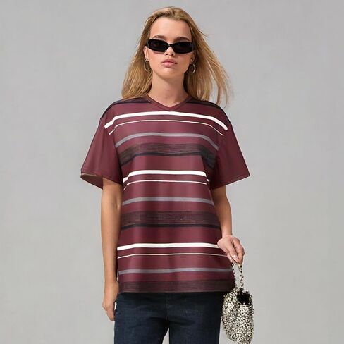 Y2k Grunge Graphic Tees for Women Teen Girls Vintage Goth Aesthetic Baggy Shirts 2000s Emo Tops Summer Clothes in Saudi Arabia