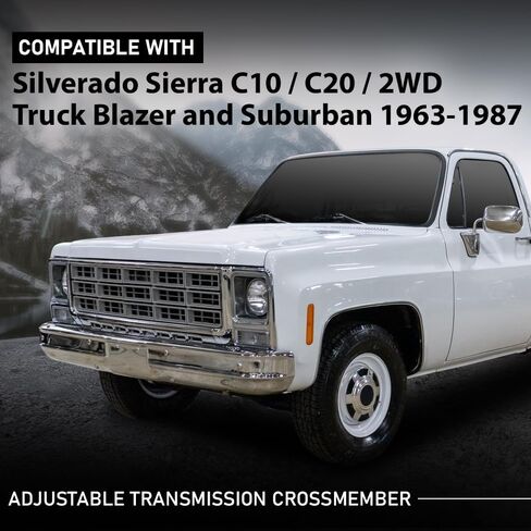 G-Plus Transmission Transmission Crossmember متوافق مع Chevy Silverado GMC Sierra C10 C20 2WD Truck Blazer and Suburban 1963-1987 CP9427 ، CP-1108G in Saudi Arabia