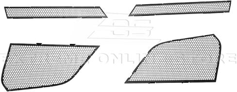 C8 Corvette Front Meesh Grill Cover - ABS Plastic لن يرقم - Gloss Black Black Naviatiator Guard for 2020-2025 Corvettes in Saudi Arabia