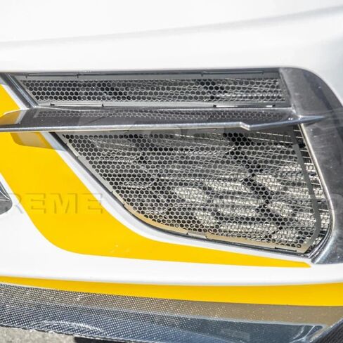 C8 Corvette Front Meesh Grill Cover - ABS Plastic لن يرقم - Gloss Black Black Naviatiator Guard for 2020-2025 Corvettes in Saudi Arabia