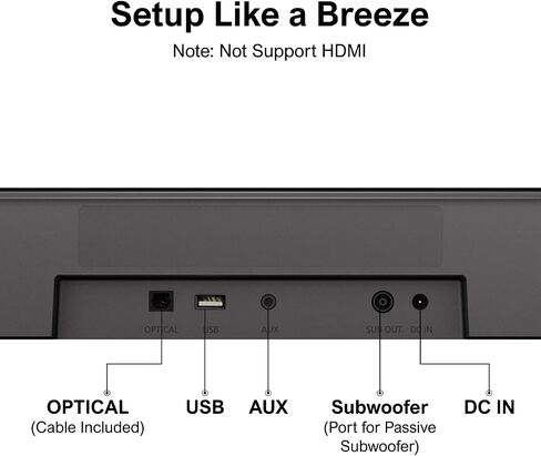 ULTIMEA 7.1ch Virtual Surround Sound Bar, Sound Bar for Smart TV with 4 Surround Speakers, Peak Power 330W, Surround Sound System for TV, App Control, TV Soundbar with Subwoofer, Opt/AUX/BT, Aura A40 in Saudi Arabia