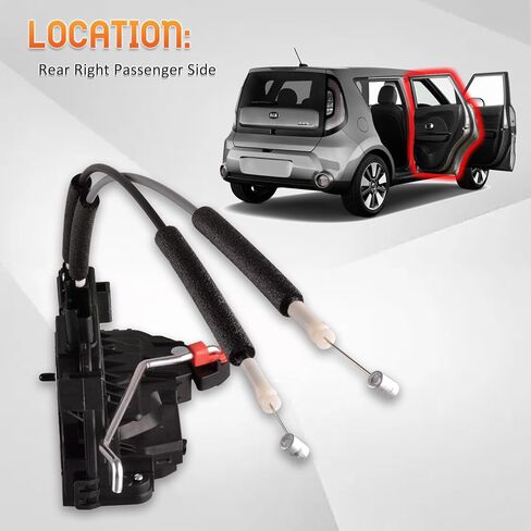 محرك قفل الباب الأيسر الأمامي متوافق مع Kia Soul 2011-2013 استبدال مجموعة مزلاج الباب الجانبي للسائق in Kuwait