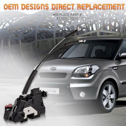 محرك قفل الباب الأيسر الأمامي متوافق مع Kia Soul 2011-2013 استبدال مجموعة مزلاج الباب الجانبي للسائق in Kuwait