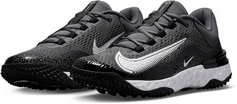 Nike Men's Alpha Huarache Elite 4 Baseball Turf Shoes ، Black/Gray ، 8 M US in Saudi Arabia