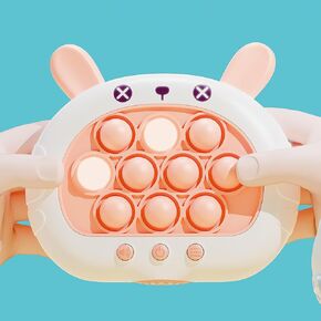 Fast Push Game Fidget Toys Quick Push Handheld Bubble Game Light-up Fidget Toy for Boys, Girls and Adults Birthday Gift (Blue Cat)