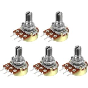 uxcell WH148 1M Ohm Variable Resistors Single Coil Film Potentiometer 5pcs