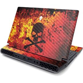 MightySkins Skin for Alienware AREA-51M R2 (2020) - Abstract Black | Protective, Durable, and Unique Vinyl Decal wrap Cover | Easy to Apply, Remove, and Change Styles | Made in The USA