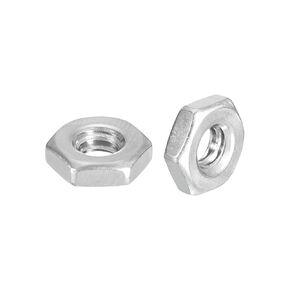 METALLIXITY Hex Nuts (3/8"-16) 10Pcs, 304 Stainless Steel Coarse Thread Hexagon Nut Hardware - for DIY Home Repair Machinery, Silver