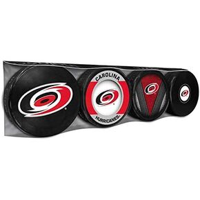 Carolina Hurricanes Officially Licensed 4-Pack Hockey Puck Collection