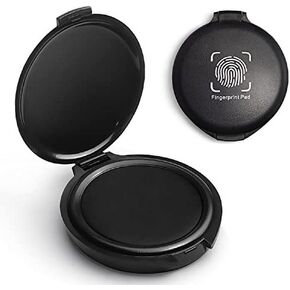 وسادة حبر بصمة الإبهام السوداء، وسادات حبر صغيرة لمستلزمات كاتب العدل، وبطاقات الهوية الأمنية، وبصمات الأصابع، وإنفاذ القانون، وبصمة الإصبع، والمكتب المنزلي، واستخدام وسادات ختم الأعمال وإعادة التعبئة in Kuwait