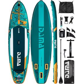 DAMA 11'6"×35"×6" Extra Wide Inflatable Paddle Board, Stand Up Paddle Board for Fishing, Sup Board for Family Travel, All Round Paddle Boards for Adults for Sea Lake with Camera Mount in Kuwait
