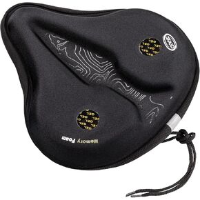 وسادة غطاء مقعد الدراجة من الجل - غطاء سرج دراجة مبطن سميك من الجل - وسادة مقعد دراجة ممتصة للصدمات لدراجات تمرين بيلوتون الثابتة والدراجات الجبلية ودراجات الطراد in Kuwait