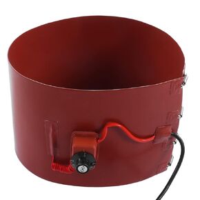 Drum Heater with Thermostat Handling Equipment, 1200W Oil Drum Silicone Electric Heating Blanket, 30-150℃ Temperature Range (US Plug 110V)