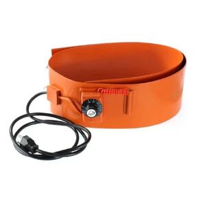 55 Gallon Drum Heater, 1200W Silicone Rubber Heating Pad with Temperature Controller for Metal Barrel Pail Guitar Side Bending Heated Blanket, Max. 120℃, 174x25cm / 68.5"x9.8" by Zikepa