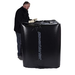 Powerblanket TH330-240V Industrial Grade/Weather Resistant D-15 Vinyl Shell 330 gal Insulated IBC Tote Heater, 240V, Black