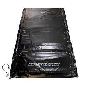 Powerblanket EH0304 High Watt Density Ground Thawing Blanket - Epoxy Curing Blanket - 3' x 4' Heated Dimensions, 4' x 5' Finished Dimensions, Black
