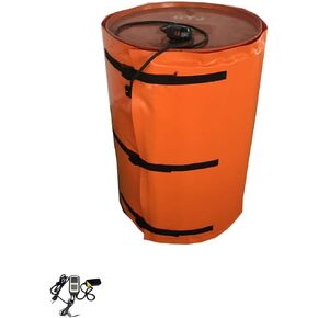 WXHDYBLANKET-ETL Certificate-Adjust Controller for Professional 55 Gallon Full Cover Drum Heater Blanket-120V,800W, IP67-Quickly Heat and Digital Temperature Controller-Drum Heating Blanket/Jacket