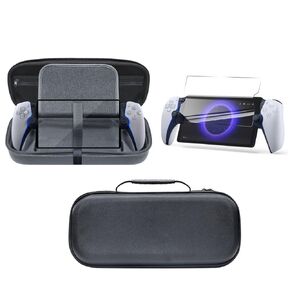 for PlayStation 5 Portal Case,Hard Carrying Case for PlayStation 5 Portal Remote Player Handheld Game Consoles with Tempered Film (1)