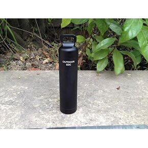 Black CNC Machined Aluminum EDC Survival Waterproof Capsule Seal Bottle Holder Case Container Survival EDC Emergency Tool