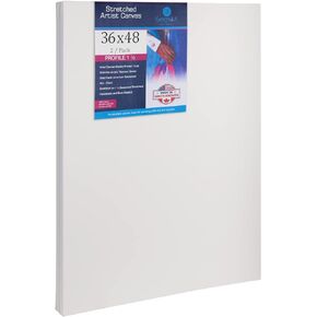 24x24 | 4 Pack | Stretched Gallery Artist Canvas | 1.5 Inch Deep | Premium Quality | Suitable for All Painting Mediums | Handcrafted in North America