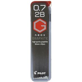 Pilot Mechanical Pencil Lead Neox Graphite 0.7mm 2B 40-Count (HRF7G-20-2B) 2 Set