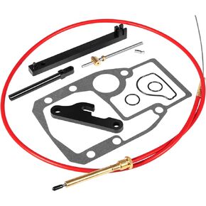 Lower Shift Cable Kit Replacement for OMC Cobra Sterndrive1988-1993, Adjustment Tools Mounting Gasket Set, Replaces 987661 986654 987498