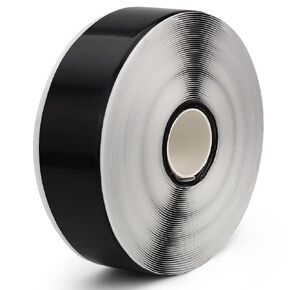 LLPT Butyl Joist Tape for Decking 2" x 50 Ft Extra Thick Flashing Joist Protection Tape Strong Heavy Duty Self Sealing Waterproof for Wood Decks Building Joists Seams 1 Roll Black (JDT05050)