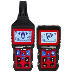 Underground Cable Wire Locator, RockyMars Cable Tester Wire Tracker, Detect Cables, Wires, Water and Gas Supply Pipeline in Wall and Underground, NF-826