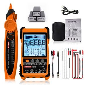 Network Cable Tester - Multifunction Network Cable Tester for CAT5/CAT6,Ethernet Cable Tester with Multimeter,Poe Circuit Tester,Test Fault Distance Location and Length Measurement