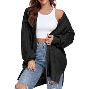 Long Cardigans for Women Open Front Long Sleeves Lightweight Fall Sweaters with Pockets