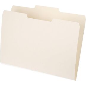 PATIKIL 10pcs Manilla Folders 8.5 x 11, Manila File Folders Letter Size Manila Folders 1/3 Cut Tab in Middle Paper Organizer Bulk for Classroom Home Office Paperwork