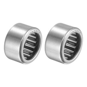 uxcell HK1512 Needle Roller Bearings 15mm Bore 21mm OD 12mm Width Chrome Steel Open End 2pcs