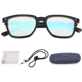 Color Blindness Correction Glasses, Red-Green Colour Blindness Glasses Full Frame Universal Waterproof Uv400 for Men and Women, Special Tr90 Frame Coating, Color Vision Resolution Enhancement
