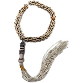 Islam Tasbih 33 Beads Muslim Misbaha Rosary AMN-201 Islamic Prayer dhikr with Decorated Tassels Eid Ramadan Religious Gift (Color_01)