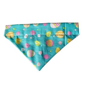 Easter Eggs Over the Collar Dog Bandana That Slips onto Their Existing Collar Size (XXL)