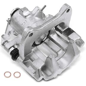 A-Premium Disc Brake Caliper Assembly with Bracket Compatible with Select Audi Models - A4 2003-2006, A4 Quattro 2003-2006 - Rear Left Driver Side