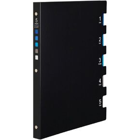 Maruman F115-05 Loose Leaf Binder, B5, Five Chart, 26 Holes, Black