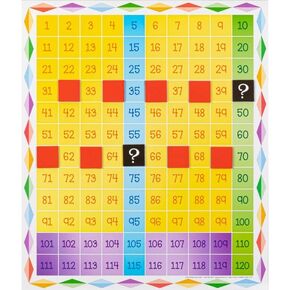 Really Good Stuff Jumbo Magnetic Chart; 120 Grid - 1 Grid, 24 Squares