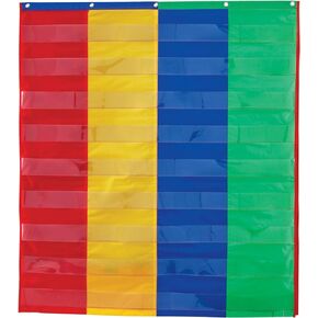 Learning Resources 2 And 4 Column Double-sided Pocket Chart, 30"L x 38"H, Classroom Organizer, Teacher Accessories