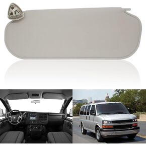 NHILES Driver Left Side Sun Visor Compatible with Chevrolet Express GMC Savana 1500 2500 3500 4500 1999-2019 Replaces# 84054688 84054695 Beige in Kuwait