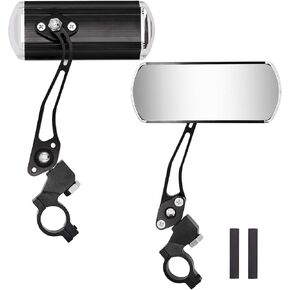 مرايا الرؤية الخلفية للدراجة، مرآة زجاجية قابلة للدوران قابلة للتعديل، مرآة رؤية خلفية آمنة تدور 360 درجة للدراجة الجبلية - أزرق in Kuwait